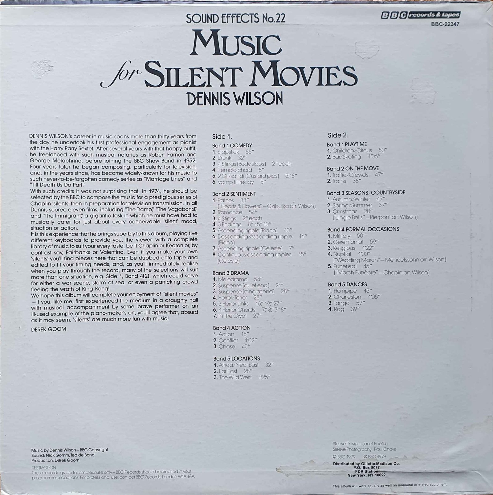 Back cover of BBC - 22347